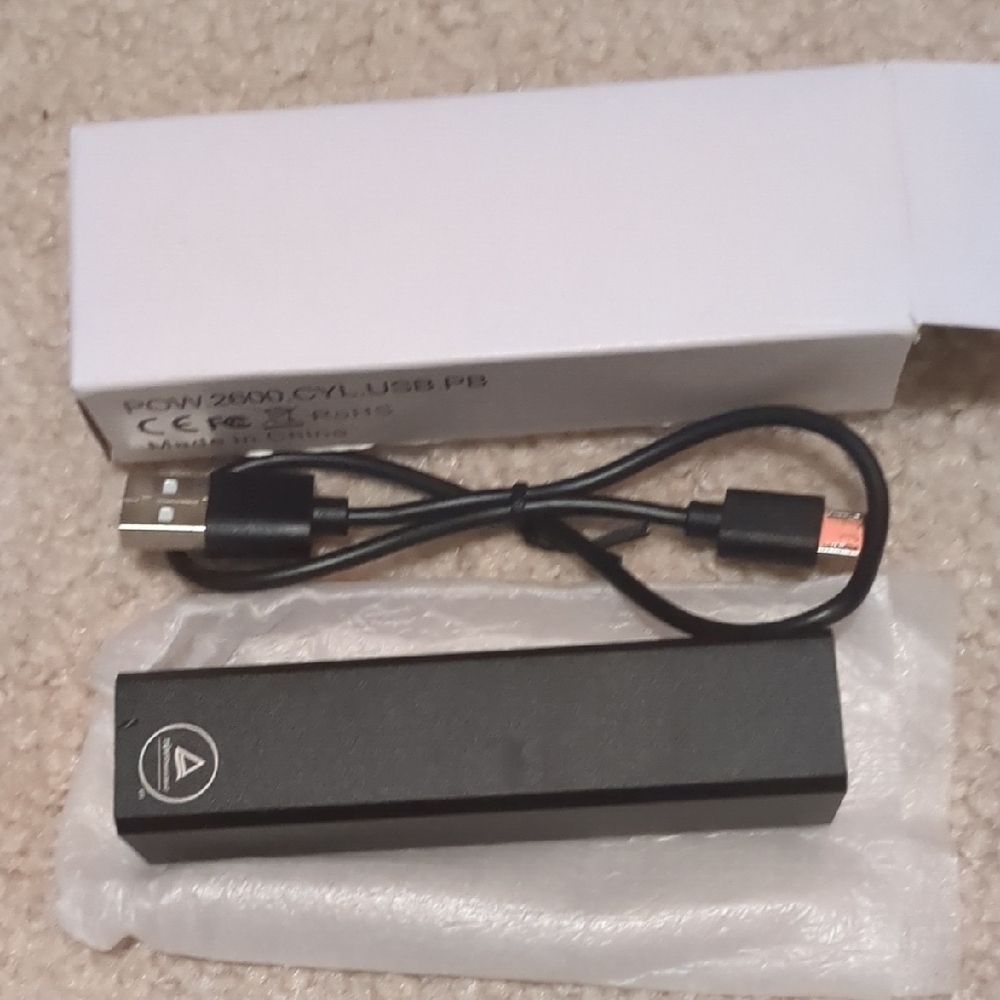 Black Portable USB Power Bank